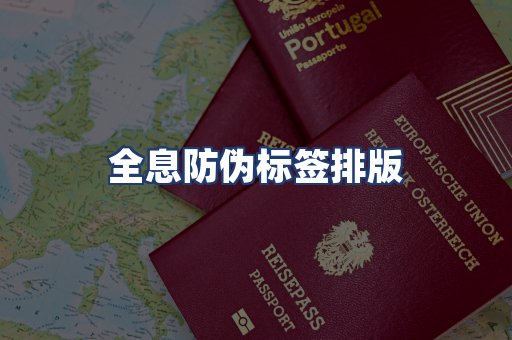 全息防伪标签排版